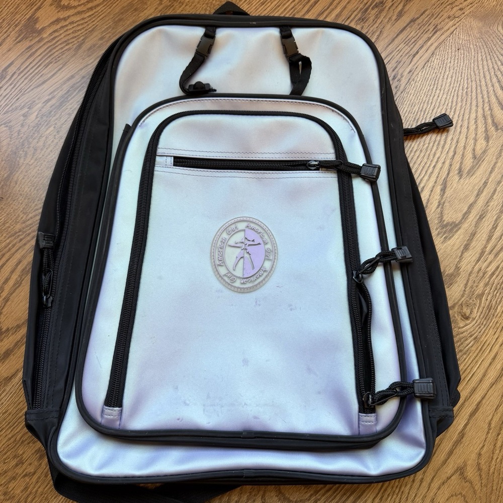 2001 American Girl Gear Purple Metallic Backpack Doll Carrier -Retired-